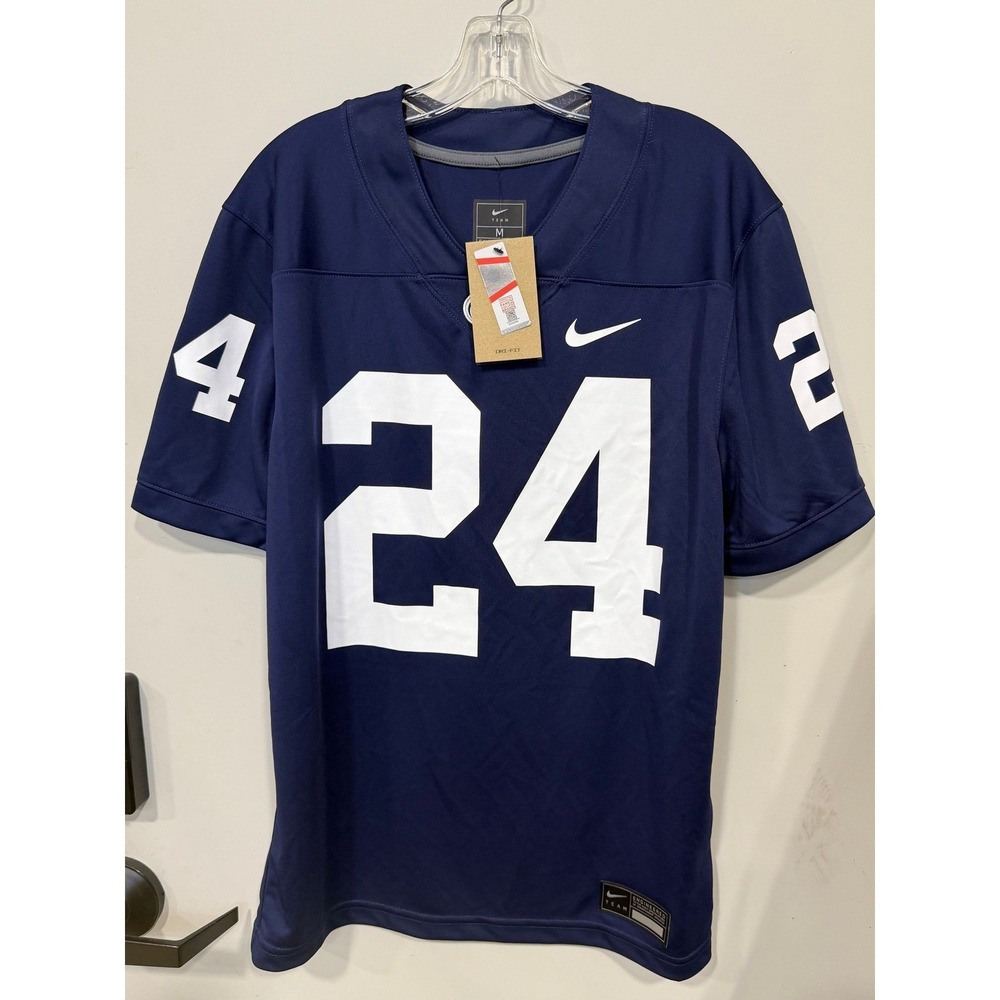 Nike Penn State Nittany Lions #24 Football Jersey Men M Navy Dri-FIT NWT